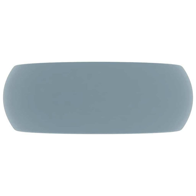 Vidaxl Washbasin Round 40x15 cm Céramique Matt bleu clair