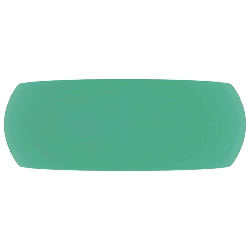 Vidaxl Washbasin Round 40x15 cm Céramique Matt Green clair