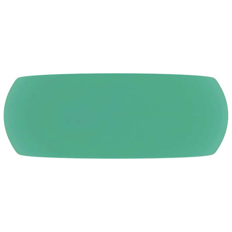 Vidaxl Washbasin Round 40x15 cm Céramique Matt Green clair