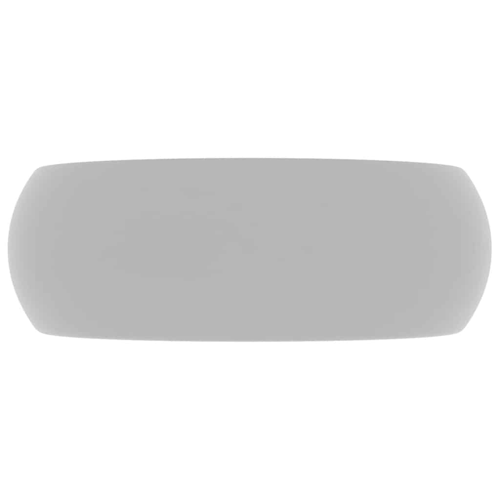 Vidaxl Washbasin Round 40x15 cm Céramique Matt Gris clair