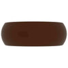 Vidaxl Washbasin Round 40x15 cm Cerramic Matt Dark Brown