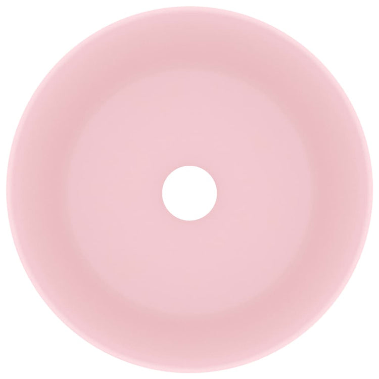 Vidaxl Washbasin Round 40x15 cm Matpown en céramique