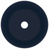 Vidaxl Washbasin Round 40x15 cm Mat de céramique bleu foncé - afbeelding 3