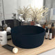 Vidaxl Washbasin Round 40x15 cm Mat de céramique bleu foncé