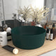 Vidaxl Washbasin Round 40x15 cm Mat de céramique vert foncé