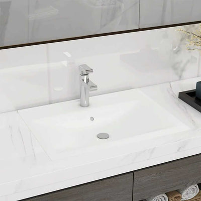 Vidaxl Washingin avec trou de robinet 60x46 cm