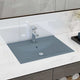 Vidaxl Washingin avec trou de robinet 60x46 cm en céramique Matt bleu clair