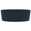 Vidaxl Washingin avec atterrissage 36x13 cm en céramique Matt bleu foncé