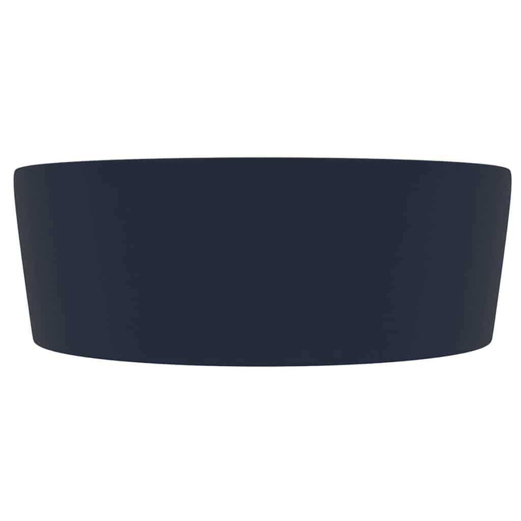 Vidaxl Washingin avec atterrissage 36x13 cm en céramique Matt bleu foncé