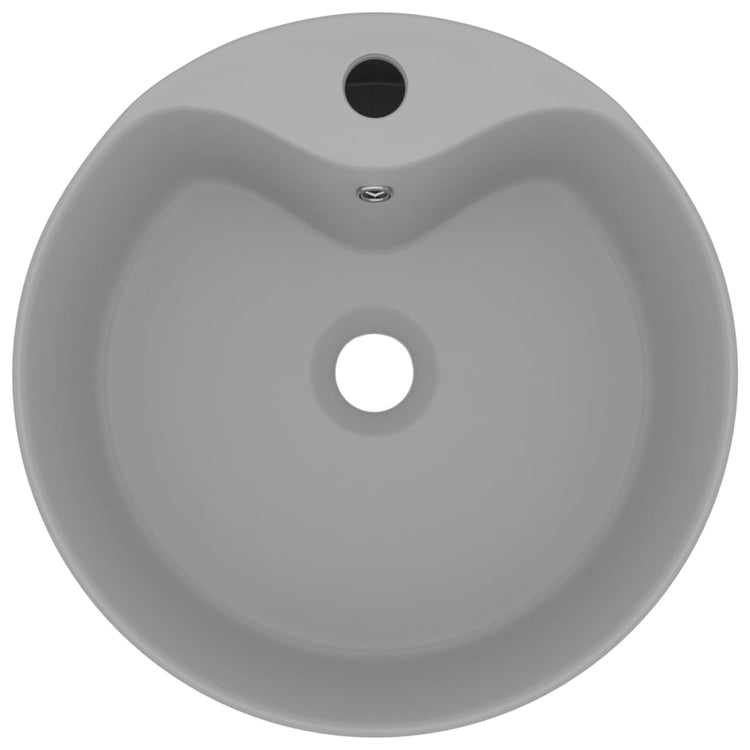 Vidaxl Washingin avec atterrissage 36x13 cm en céramique gris clair