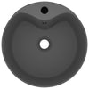 Vidaxl Washingin avec atterrissage 36x13 cm en céramique Matt Gris foncé