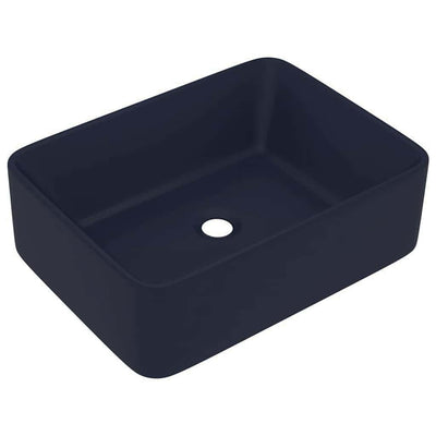Vidaxl Washbasin 41x30x12 cm Mat de céramique bleu foncé