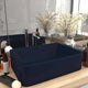 Vidaxl Washbasin 41x30x12 cm Mat de céramique bleu foncé