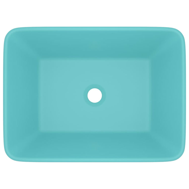 Vidaxl Washbasin 41x30x12 cm en céramique Matt vert clair