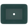 Vidaxl Washbasin 41x30x12 cm Mat de céramique vert foncé