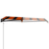Vidaxl Luifel étend automatiquement 300x250 cm d'orange et brun
