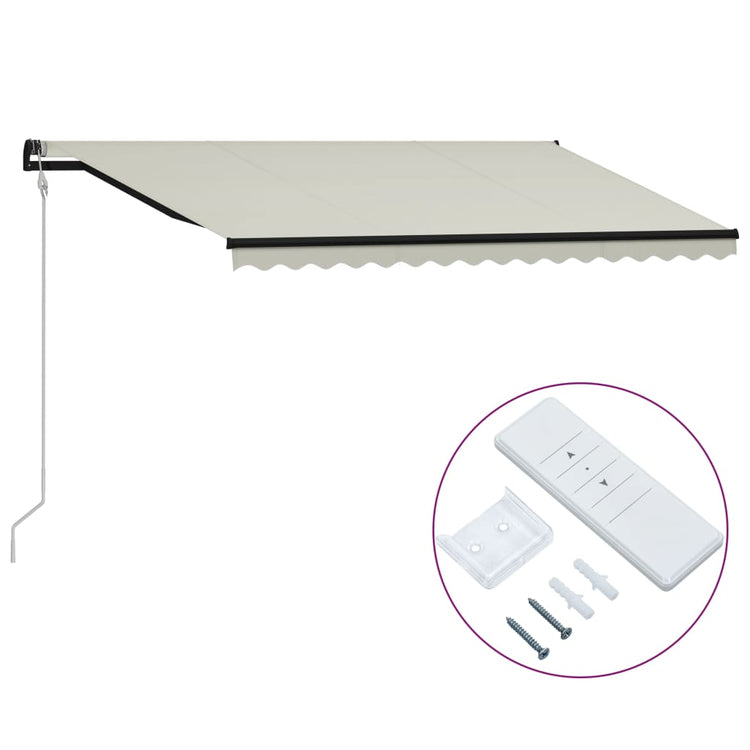 Vidaxl Luifel étend automatiquement la crème 400x300 cm