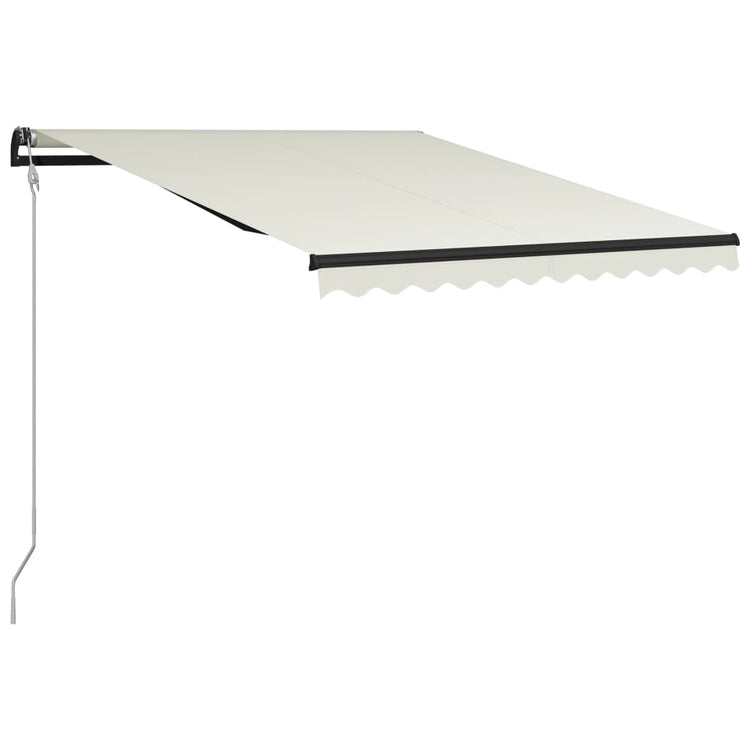 Vidaxl Luifel extensible avec un capteur de vent et une crème LED 300x250 cm