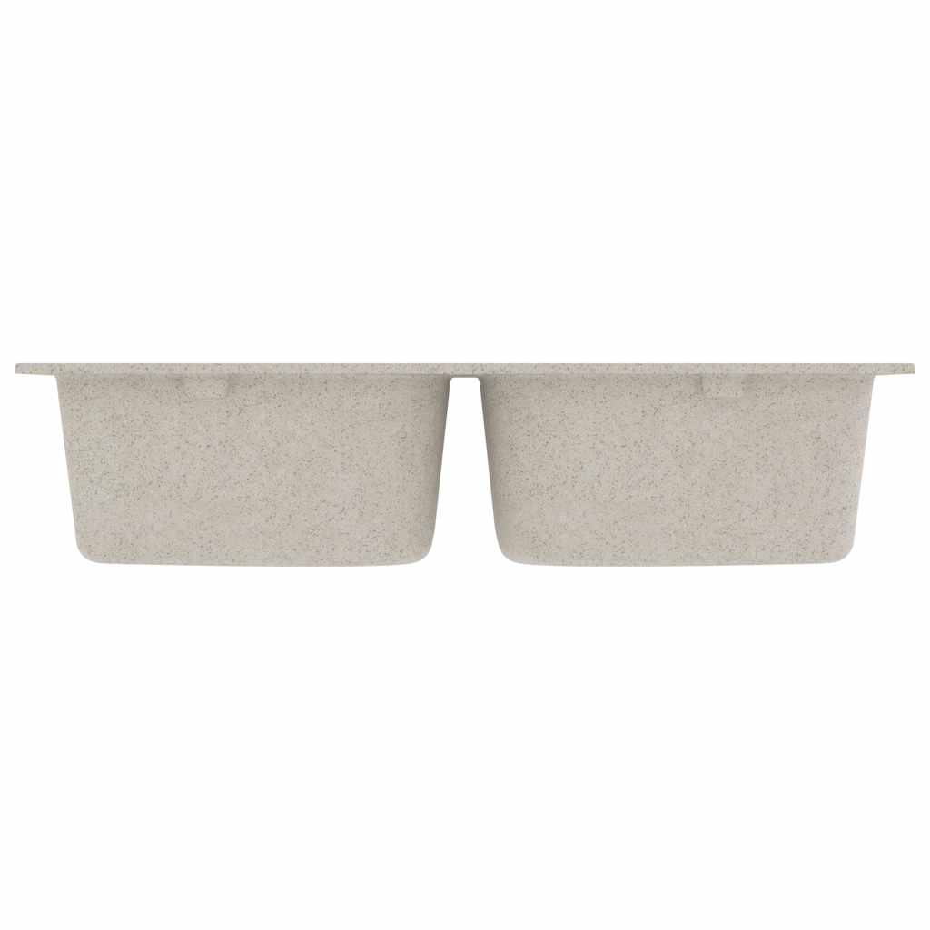 Vidaxx évier de cuisine beige 76 x 48 x 30 cm quartz et résine