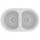 Vidaxx évier de cuisine blanc 78 x 47 x 20,5 cm granit