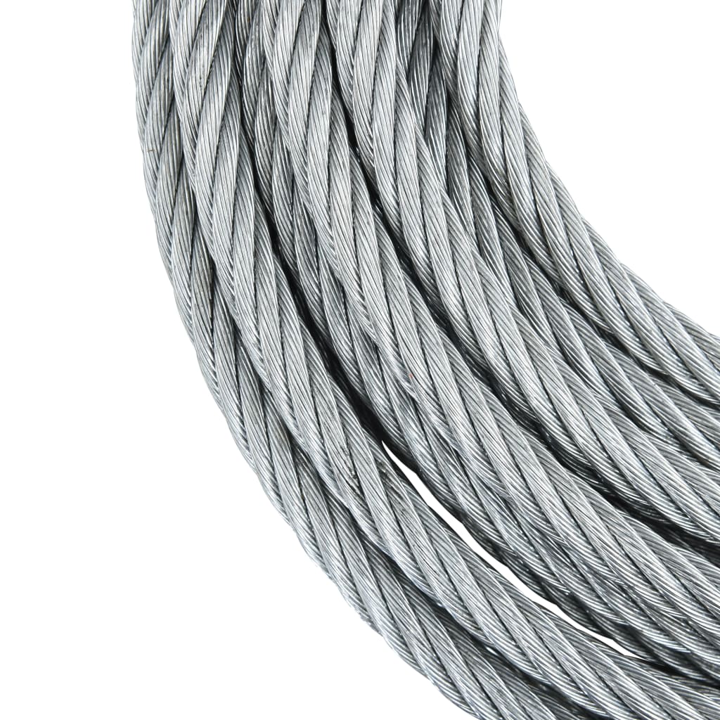 Câble en acier Vidaxl 3200 kg 20 m