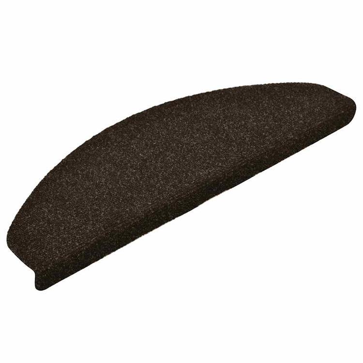 Vidaxl Stair Mats auto-adhésif 15 ST 65x21x4 cm aiguille en feutre foncé marron foncé