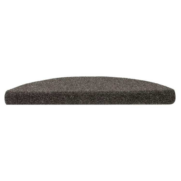 Vidaxl Stair Mats auto-adhésif 15 ST 56X17X3 cm aiguille en feutre l'anthracite