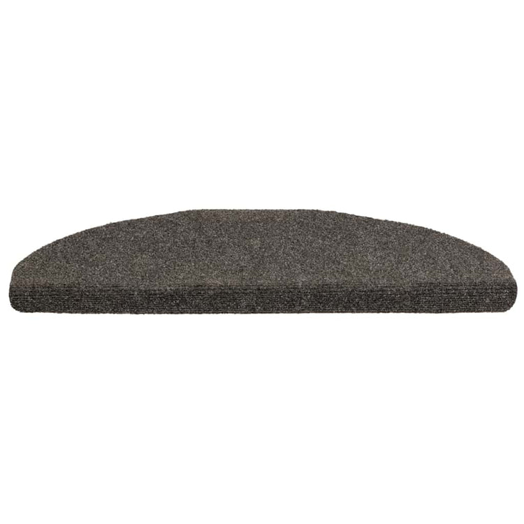 Vidaxl Stair Mats auto-adhésif 15 ST 65x21x4 cm aiguille en feutre l'anthracite