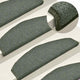 Vidaxl Mats d'escalier 15 st 65x24x4 cm vert foncé