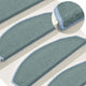 Vidaxl Mat à escalier 15 st 65x24x4 cm bleu