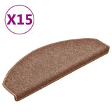 Mattes d'escalier Vidaxl 15 st 65x24x4 cm brun - afbeelding 2