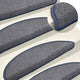 Vidaxl Mat à escalier 15 st 56x17x3 cm gris clair et bleu