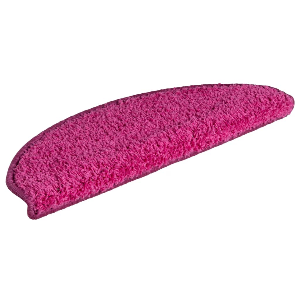 Mattes d'escalier Vidaxl 15 st 65x21x4 cm rose