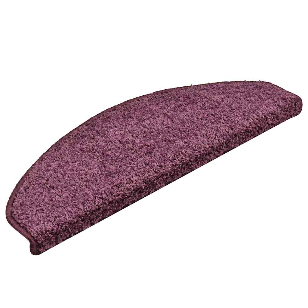 Mattes d'escalier Vidaxl 15 ST 65X21X4 CM POUR POURPLE