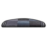 Vidaxl Mat à escalier auto-adhésif 15 ST 65x21x4 cm noir et gris - afbeelding 3