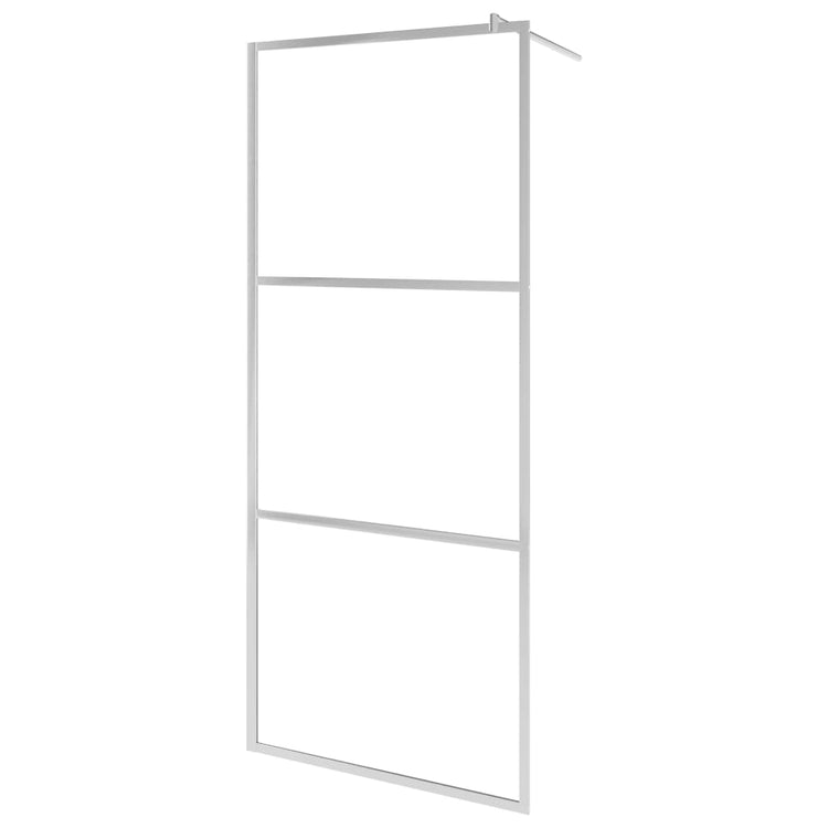 Vidaxl Walk-In Muron de douche transparente 140x195 cm Verre ESG