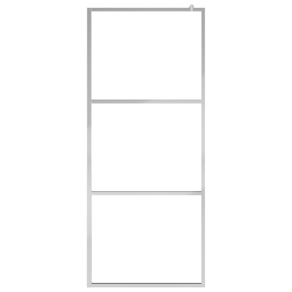 Vidaxl Walk-In Muron de douche transparente 140x195 cm Verre ESG