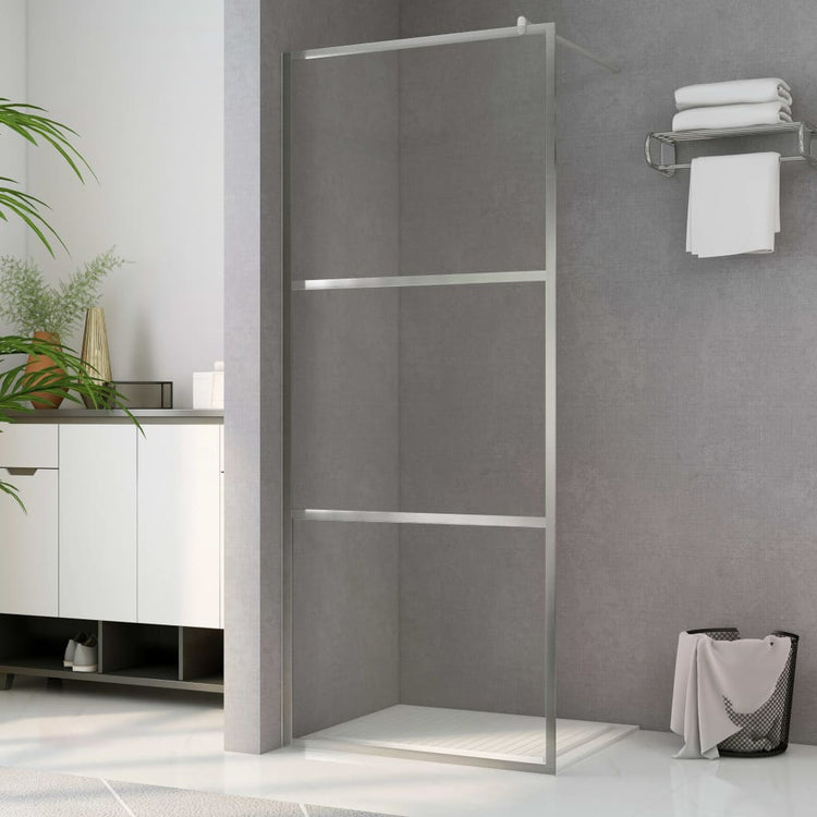 Vidaxl Walk-In Muron de douche transparente 140x195 cm Verre ESG