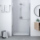 Porte de douche Vidaxl 81x195 cm Verre durcie