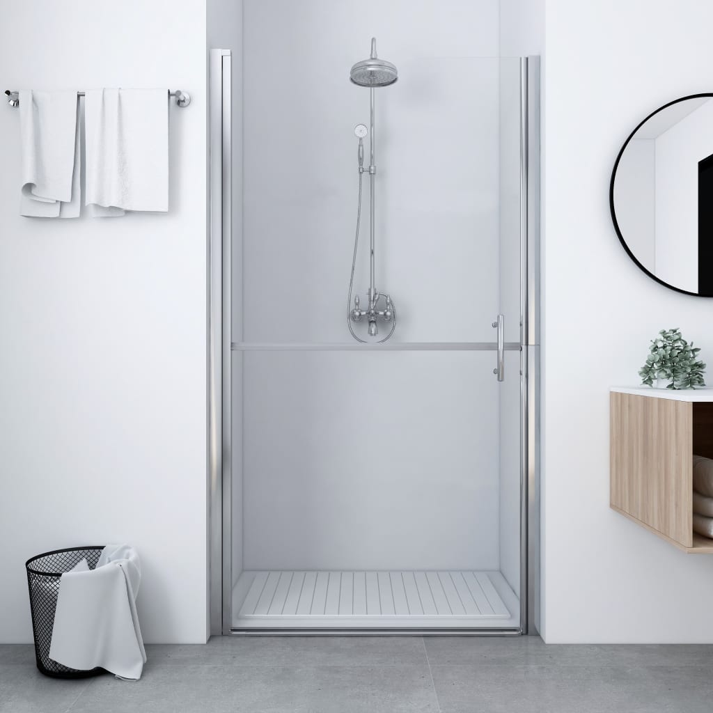 Porte de douche Vidaxl 91x195 cm Verre durcie