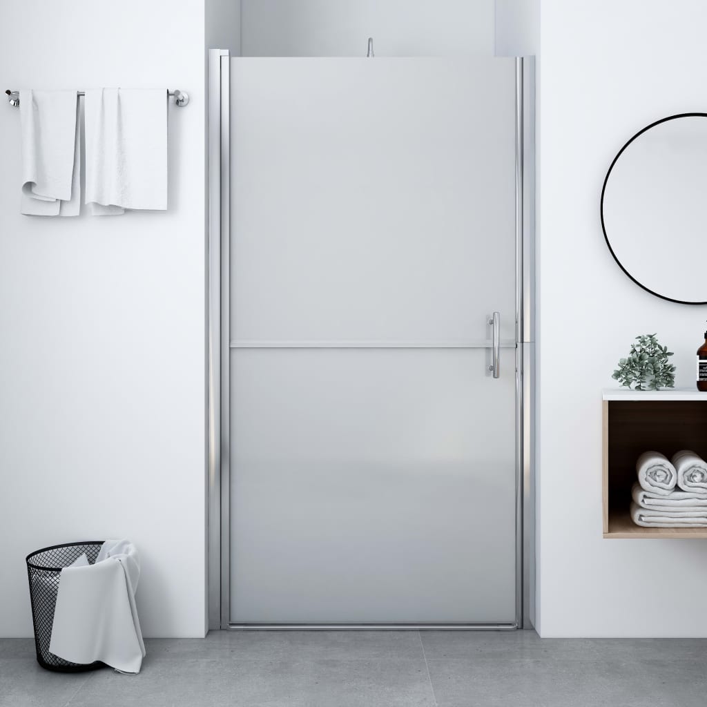 Mat de porte de douche Vidaxl 81x195 cm Verre durcie