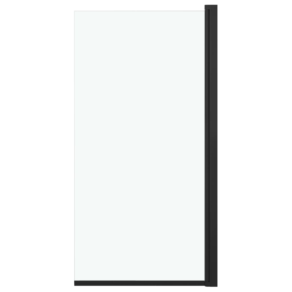Vidaxl Mur de douche 68x130 cm ESG noir