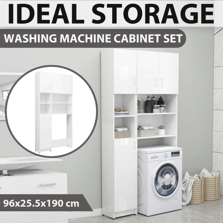 Ensemble de placards de machine à lavage Vidaxl
