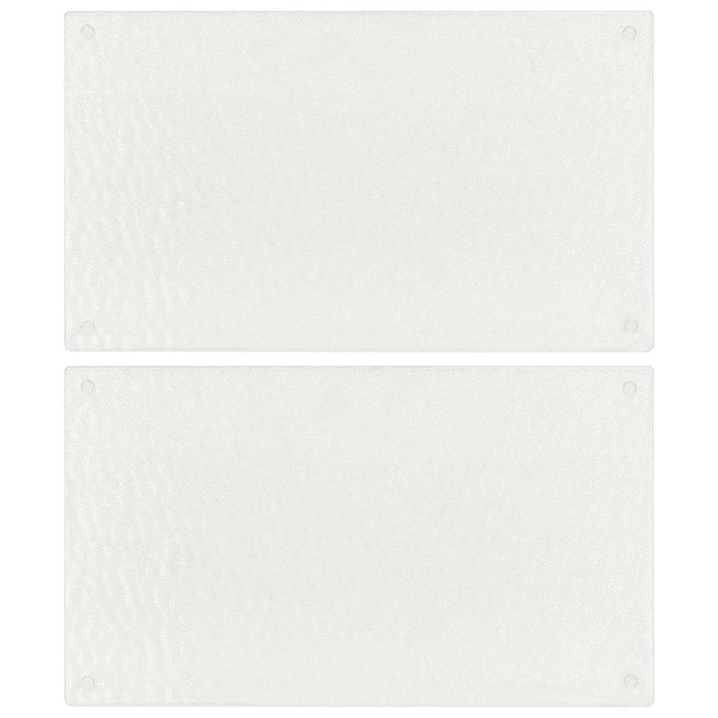 Vidaxx planches à découper 2 pcs avec verre trempé motif bulle transparent