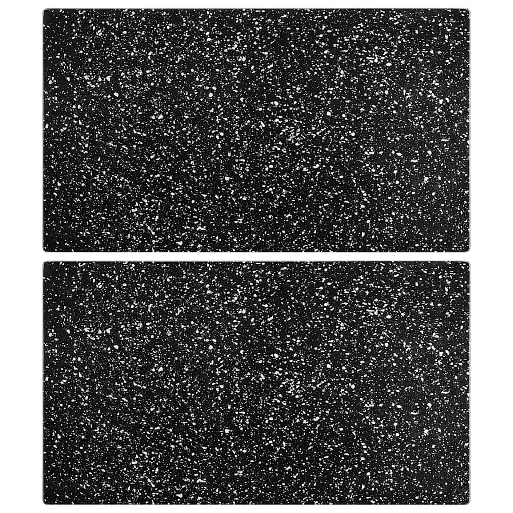 Vidaxx planches à découper 2 pcs avec verre trempé motif granit