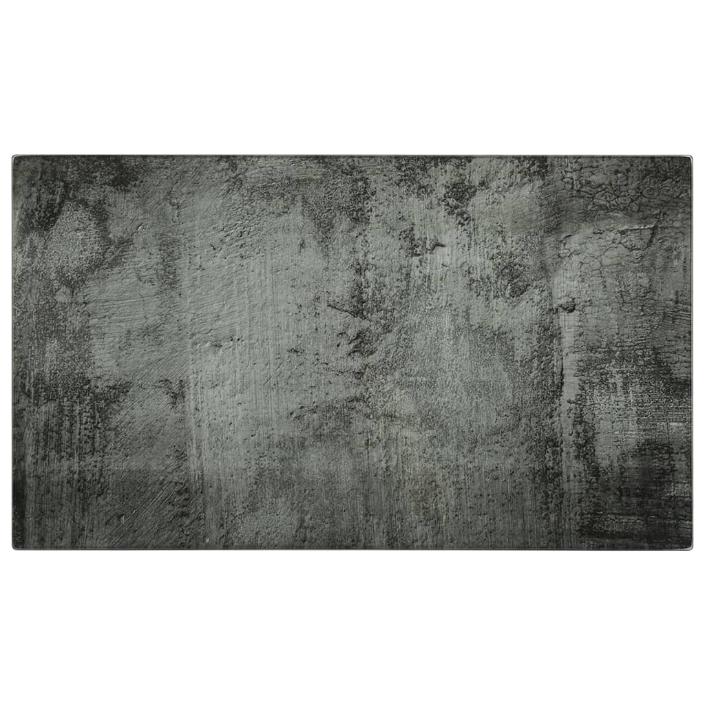 Vidaxx planches à découper 2 pcs avec verre trempé motif béton