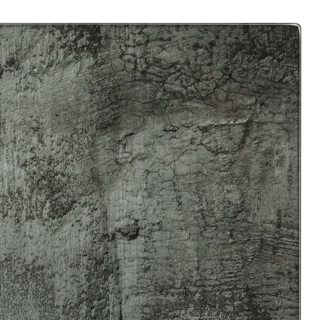 Vidaxx planches à découper 2 pcs avec verre trempé motif béton