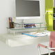 Support pour écran Vidaxxl verre transparent 2 couches