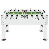 Table de football Vidaxl 60 kg 140x74.5x87,5 cm en acier blanc