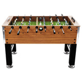Table de football Vidaxl 60 kg 140x74.5x87,5 cm en acier brun clair et noir - afbeelding 2